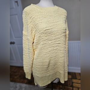 Zenana Premium Yellow Oversized Sweater XL